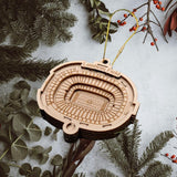 Green Bay Football Stadium 3D Ornament - Laser Cut - Wooden - Christmas