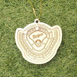 Los Angeles LA Baseball Stadium - D Team - 3D Ornament - Laser Cut - Wooden - Christmas