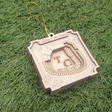 Texas Baseball Stadium 3D Ornament - Laser Cut - Wooden - Christmas