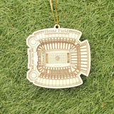 Pittsburgh Football Stadium 3D Ornament - Laser Cut - Wooden - Christmas