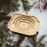 San Francisco Football Stadium 3D Ornament - Laser Cut - Wooden - Christmas