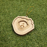 Atlanta Baseball Stadium 3D Ornament - Laser Cut - Wooden - Christmas