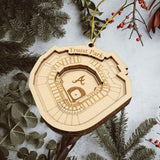 Atlanta Baseball Stadium 3D Ornament - Laser Cut - Wooden - Christmas