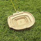 Chicago Football Stadium 3d Ornament - Laser Cut - Wooden - Christmas