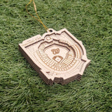 Washington DC Baseball Stadium 3D Ornament - Laser Cut - Wooden - Christmas