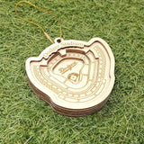 Los Angeles LA Baseball Stadium - D Team - 3D Ornament - Laser Cut - Wooden - Christmas