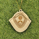 Chicago C Team Baseball Stadium 3D Ornament - Laser Cut - Wooden - Christmas