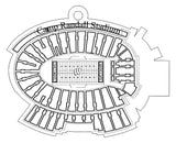 Madison Wisconsin College Football Stadium 3D Ornament - Laser Cut - Wooden - Christmas