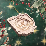 Washington DC Baseball Stadium 3D Ornament - Laser Cut - Wooden - Christmas