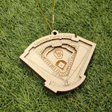 Milwaukee Baseball Stadium 3D Ornament - Laser Cut - Wooden - Christmas