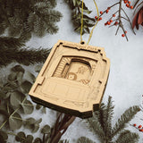Miami Baseball Stadium 3d Ornament - Laser Cut - Wooden - Christmas