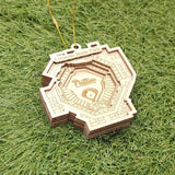 Philadelphia Baseball Stadium 3D Ornament - Laser Cut - Wooden - Christmas