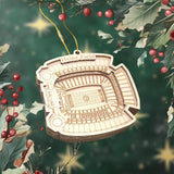Professional Football Stadium Ornament: Wooden Layered Design (Laser Engraved)