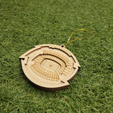 Cincinnati Football Stadium 3D Ornament - Laser Cut - Wooden - Christmas