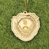 San Diego Baseball Stadium 3D Ornament - Laser Cut - Wooden - Christmas