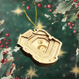 Professional Baseball Stadium Ornament: Layered Wood Design (Laser Engraved)