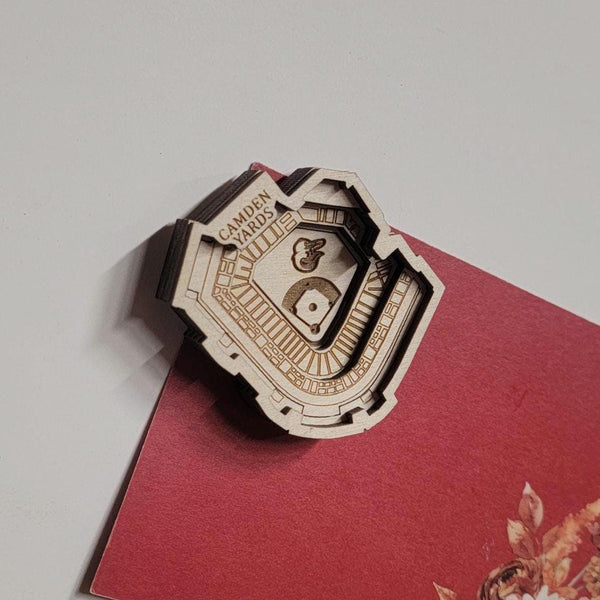 Baltimore Baseball Stadium 3D Fridge Magnet - Wooden