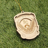 Kansas City Baseball Stadium 3D Ornament - Laser Cut - Wooden - Christmas