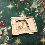Houston Baseball Stadium 3D Ornament - Laser Cut - Wooden - Christmas