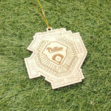 Philadelphia Baseball Stadium Ornament - Laser Cut - Wooden - Christmas