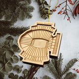 College Football Stadium Ornament - Laser Cut - Wooden - Christmas