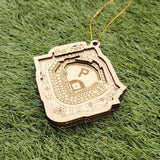 Pittsburgh Baseball Stadium 3d Ornament - Laser Cut - Wooden - Christmas