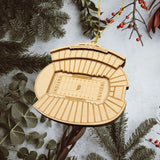 College Football Stadium Ornament - Laser Cut - Wooden - Christmas