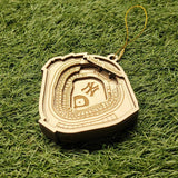 New York Baseball Stadium 3D Ornament - Y Team - Laser Cut - Wooden - Christmas