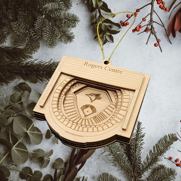 Toronto Baseball Stadium 3d Ornament - Laser Cut - Wooden - Christmas