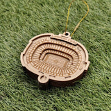 Green Bay Football Stadium 3D Ornament - Laser Cut - Wooden - Christmas