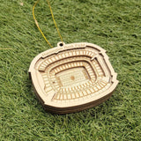 Cleveland Football Stadium 3D Ornament - Laser Cut - Wooden - Christmas
