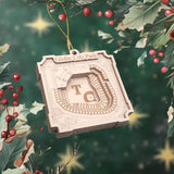 Texas Baseball Stadium 3D Ornament - Laser Cut - Wooden - Christmas