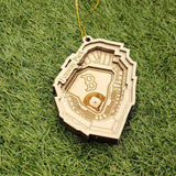 Boston Baseball Stadium 3D Ornament - Laser Cut - Wooden - Christmas