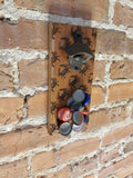 MAGNETIC Bottle Opener - Wall Mounted Bottle Opener - Crab Pattern - Magnetic - Laser Engraved