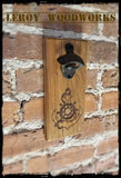 MAGNETIC Bottle Opener - Wall Mounted Bottle Opener - Nautical Anchor - Magnetic - Laser Engraved