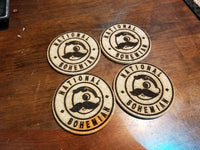 Natty Boh Cork Coasters, laser engraved, custom, man cave, personalized, beer (set of 4)