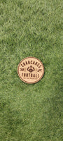 Crabcakes and Football Cork Coasters, Laser Engraved, Custom, Man Cave, Personalized, Beer (set of 4)