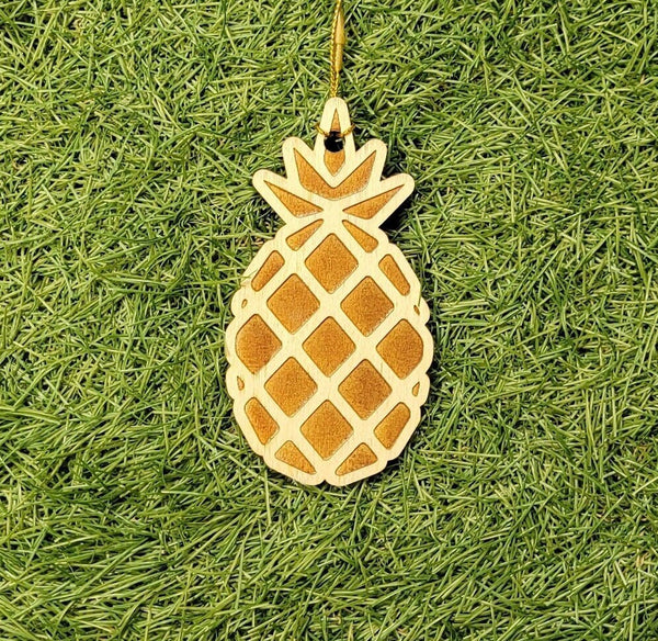 Pineapple Ornament - Laser Cut - Wooden - Christmas
